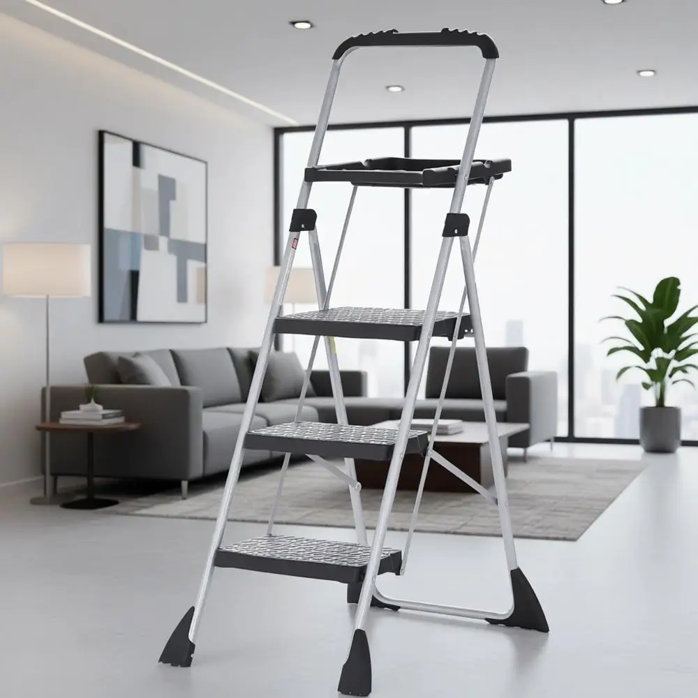 One-Hand Lock Work Platform with Project Trays, 225 lbs Capacity, 10-Year ANSI Rated
One-Hand Lock Work Platform with Project Trays, 225 lbs Capacity, 10-Year ANSI Rated