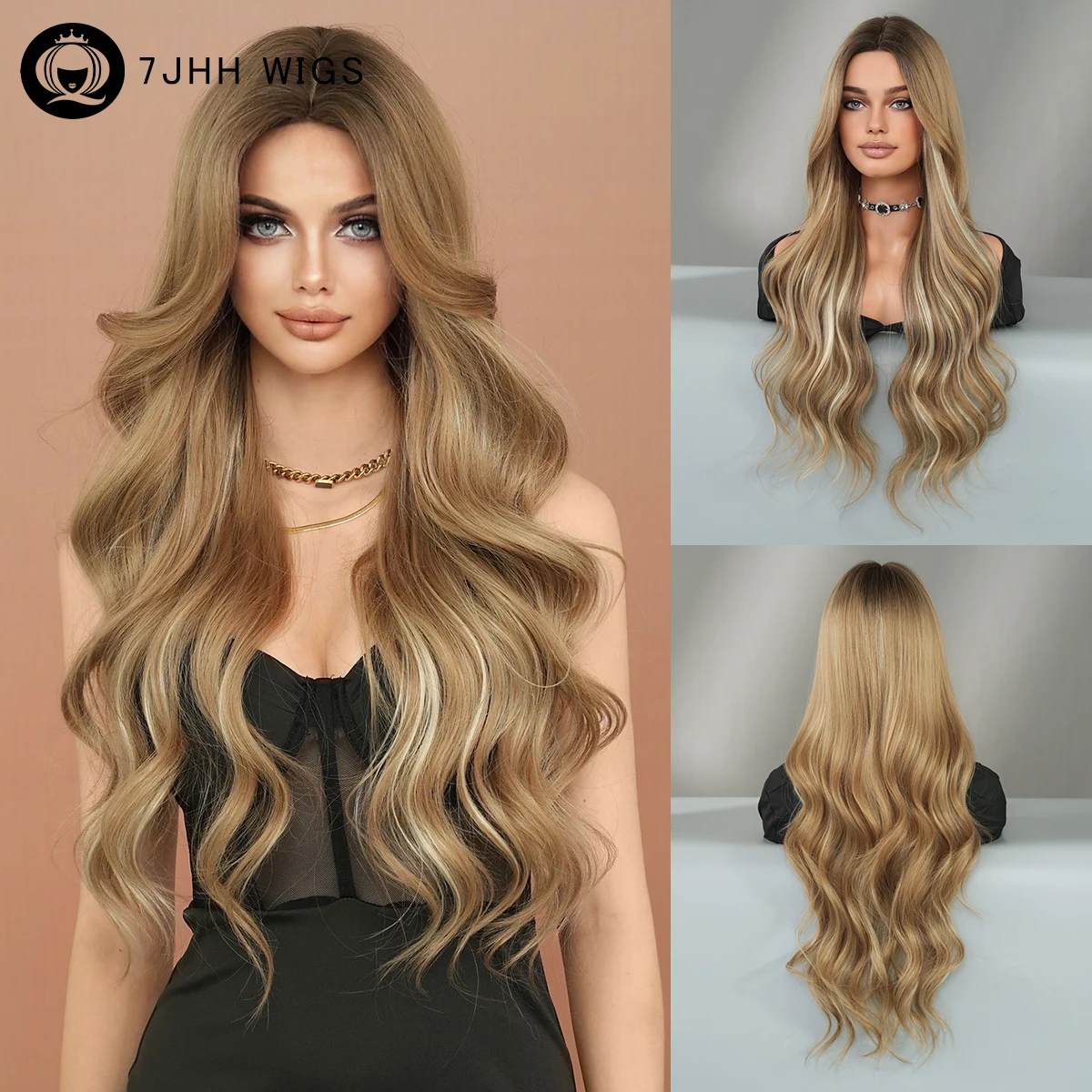 Long Body Wavy Blonde Wig for Women Daily Use High Density Synthetic Heat Resistant Middle Part Layered Wigs with Curtain Bangs
Long Body Wavy Blonde Wig for Women Daily Use High Density Synthetic Heat Resistant Middle Part Layered Wigs with Curtain Bangs