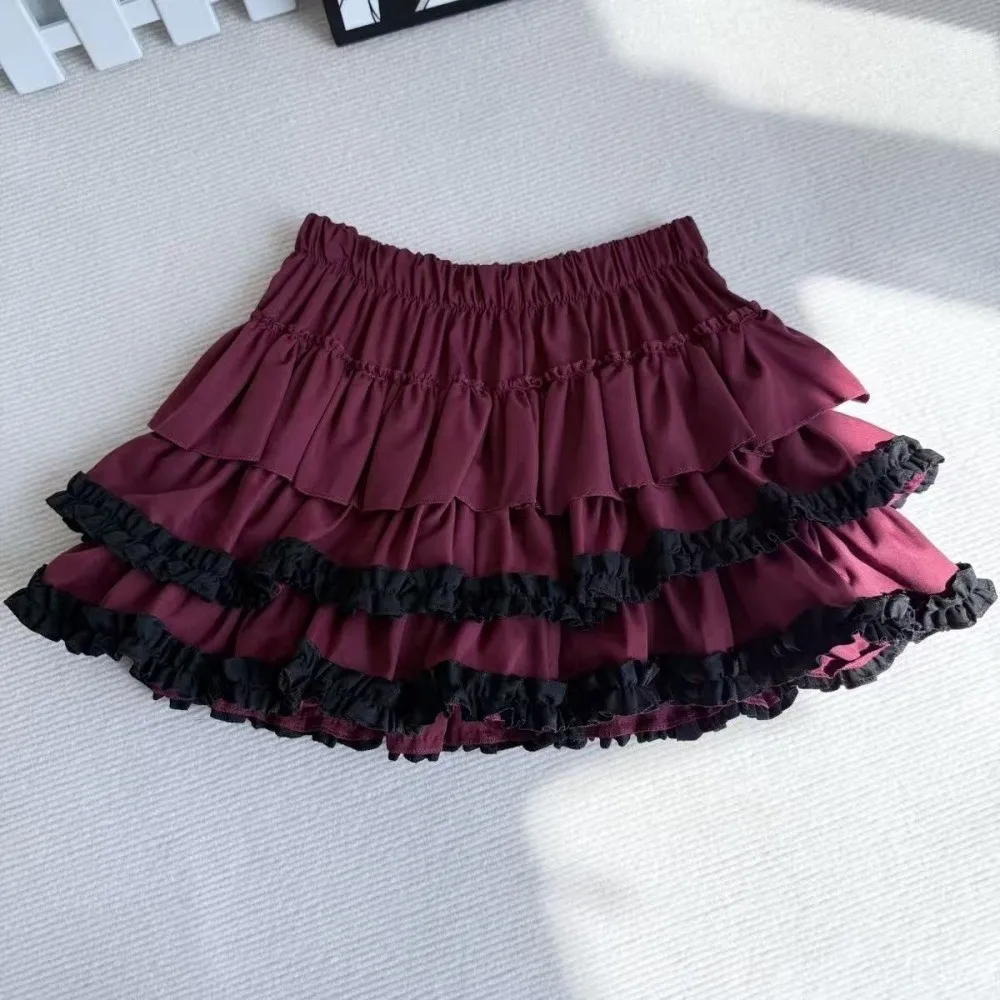 Fashion High Waist Pleated Bubble Skirt A Line Ruffle Hem A Line Skirt Short Pleated Design Balloon Skirt Girls Lolita
Fashion High Waist Pleated Bubble Skirt A Line Ruffle Hem A Line Skirt Short Pleated Design Balloon Skirt Girls Lolita
