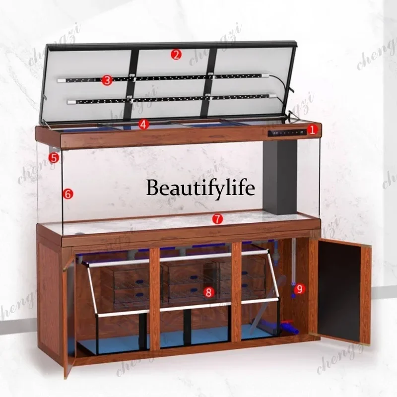 RR Large Self-Sustaining Aquarium Tank Room Divider with Ultra Clear Glass and Advanced Bottom Filter for Easy Maintenance
RR Large Self-Sustaining Aquarium Tank Room Divider with Ultra Clear Glass and Advanced Bottom Filter for Easy Maintenance