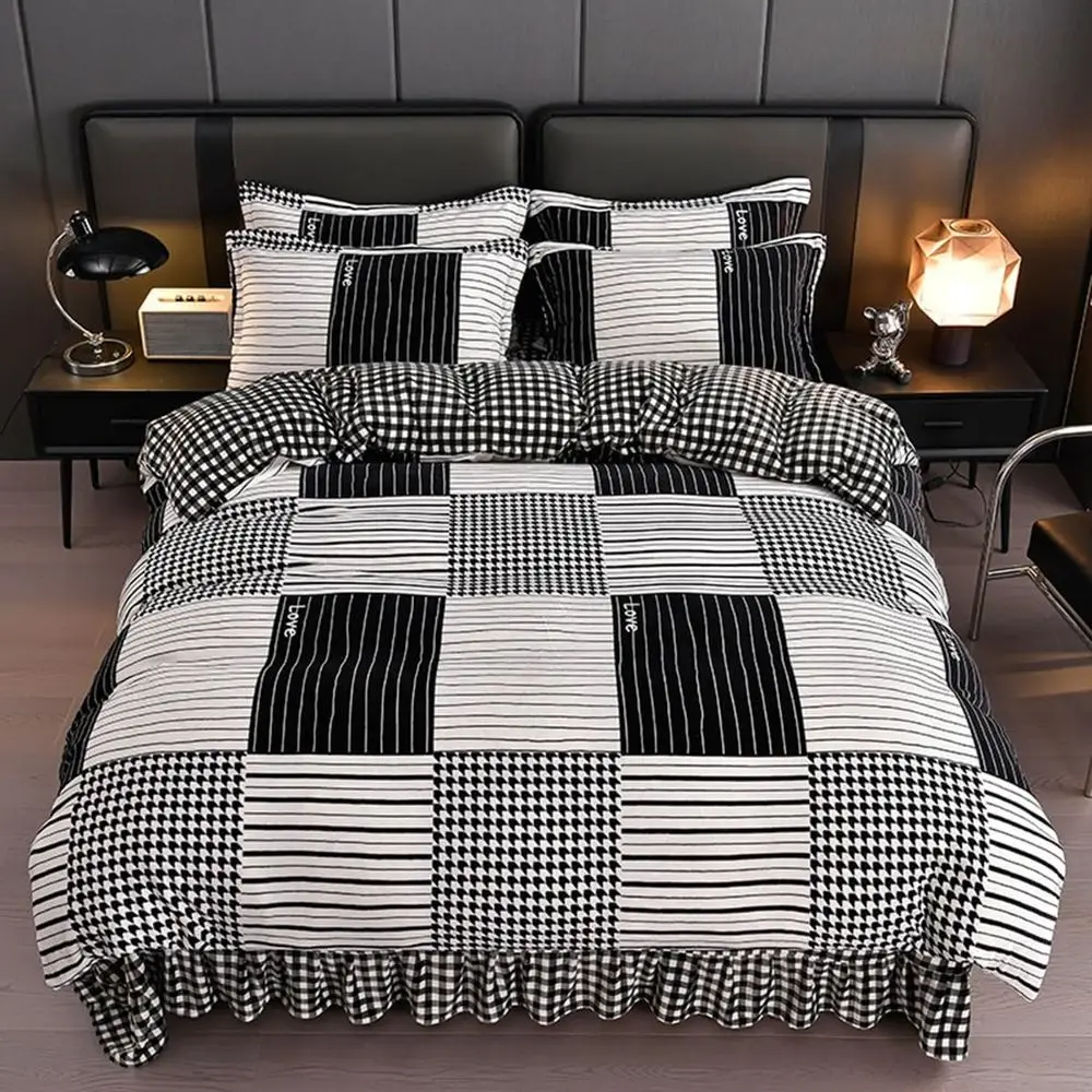 GIZNXBA Ultra Sot Duvet Cover Set, lannel Comorter Cover Queen Size, 4 Pieces Winter Warm Grid Bed Sets, 1 Duvet Cover, Bed Shee
GIZNXBA Ultra Sot Duvet Cover Set, lannel Comorter Cover Queen Size, 4 Pieces Winter Warm Grid Bed Sets, 1 Duvet Cover, Bed Shee