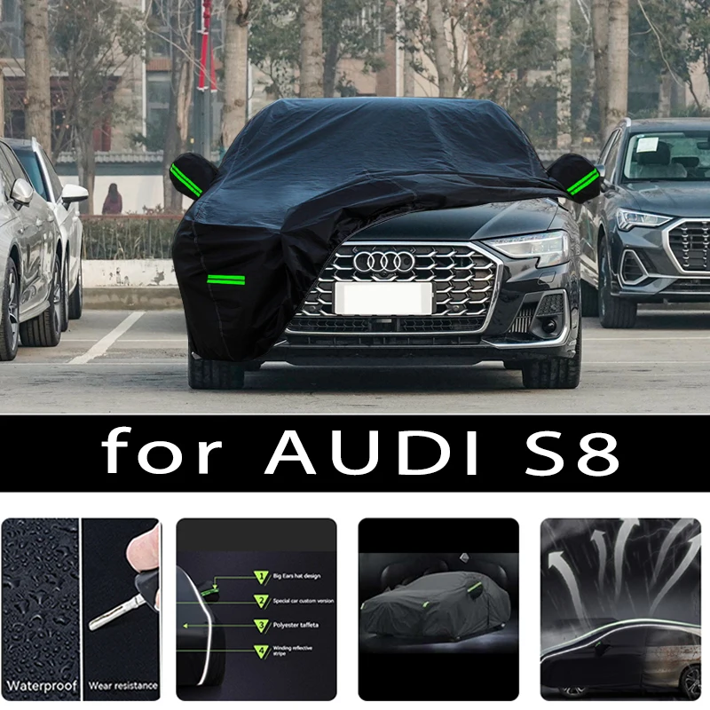 For AUDI S8 Car Covers Outdoor Waterproof Sun Rain Snow Protection UV Auto Cover 190T Car Protective Full Covers
For AUDI S8 Car Covers Outdoor Waterproof Sun Rain Snow Protection UV Auto Cover 190T Car Protective Full Covers