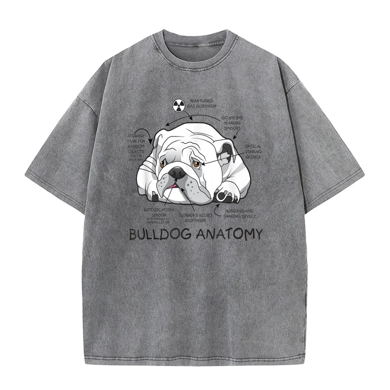 Funny Cute English Bulldog Anatomy Dog Biology Gift Pure Cotton T-shirt For Man Oversized Art Graphic Clothing Unique
Funny Cute English Bulldog Anatomy Dog Biology Gift Pure Cotton T-shirt For Man Oversized Art Graphic Clothing Unique