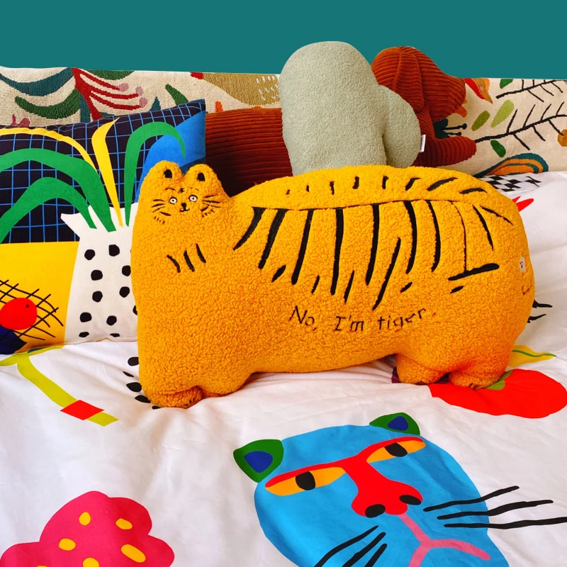 Lucky Pillow Tiger Cushion Designer Model Bedside and Sofa Car Seat Cushion Cute Fun
Lucky Pillow Tiger Cushion Designer Model Bedside and Sofa Car Seat Cushion Cute Fun