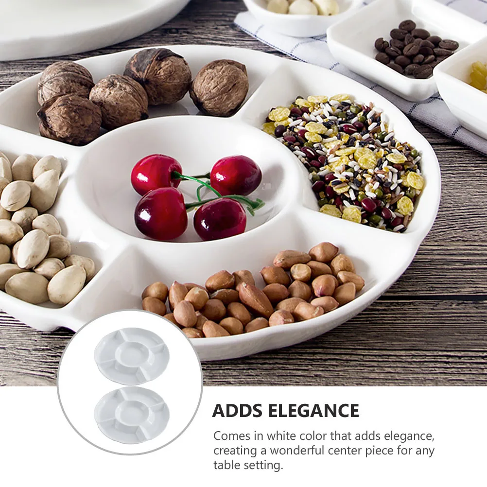 2Pcs 5 Section Serving Tray Imitation Porcelain Melamine Tableware Divided Plates for Caterers Office Parties Refrigerator Safe
2Pcs 5 Section Serving Tray Imitation Porcelain Melamine Tableware Divided Plates for Caterers Office Parties Refrigerator Safe