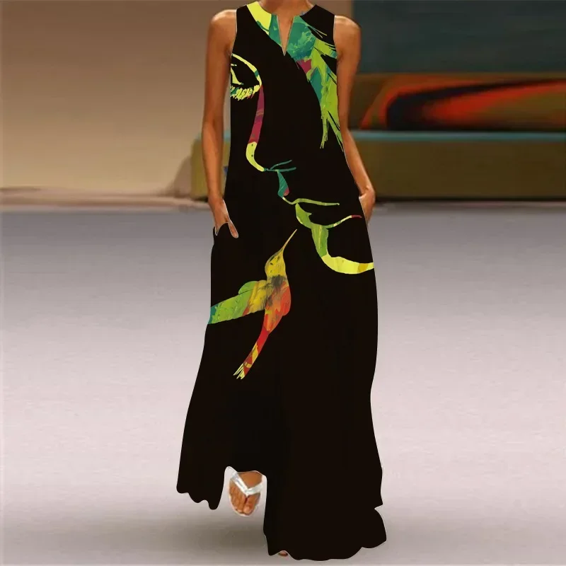 Fashionable And Elegant Kingfisher Flower Print Open Neck Long Dress Elegant And Sexy Party Gathering V-Neck A-Line Long Dress
Fashionable And Elegant Kingfisher Flower Print Open Neck Long Dress Elegant And Sexy Party Gathering V-Neck A-Line Long Dress