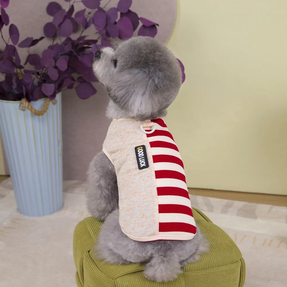 Creative Thin Pet Striped Vest Sleeveless Comfortable Pet Pullover Breathable Soft Dog Sweatshirt Pet Supplies
Creative Thin Pet Striped Vest Sleeveless Comfortable Pet Pullover Breathable Soft Dog Sweatshirt Pet Supplies