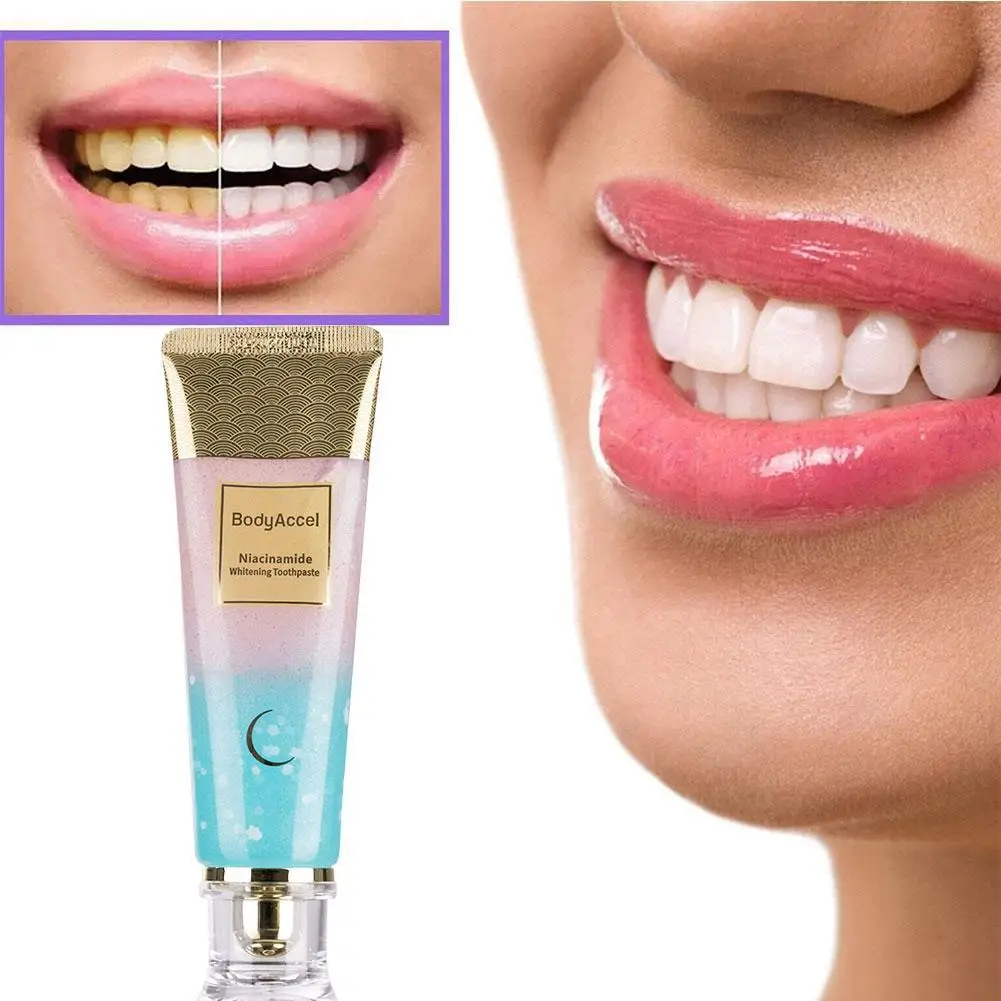 100g Whitening Toothpaste Nicotinamide Dazzling Toothpaste Remove Plaque Stains Teeth Oral Hygiene Clean Fresh Breath Teeth Care
100g Whitening Toothpaste Nicotinamide Dazzling Toothpaste Remove Plaque Stains Teeth Oral Hygiene Clean Fresh Breath Teeth Care