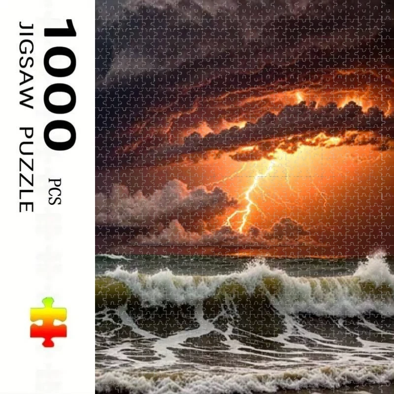500 Pieces Jigsaw Puzzle Thunderstorm Over Ocean Jigsaw Puzzle Educational Toy for Kids Children 's Games Christmas Gift
500 Pieces Jigsaw Puzzle Thunderstorm Over Ocean Jigsaw Puzzle Educational Toy for Kids Children 's Games Christmas Gift