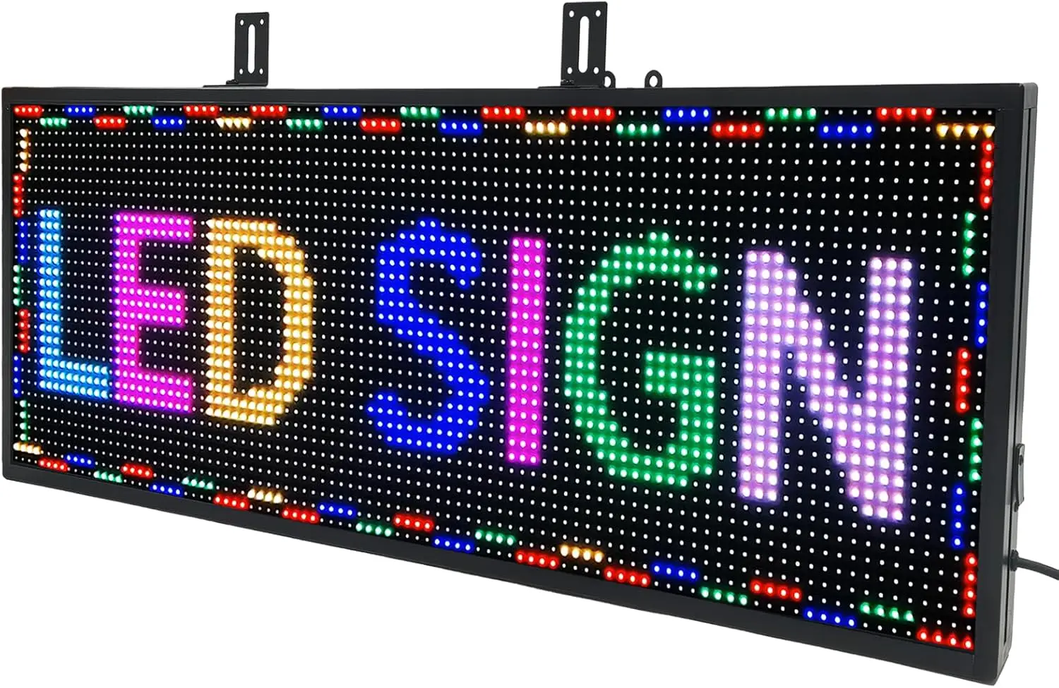 P10 Outdoor/Indoor Programmable LED Sign, 4000CD/㎡ High Brightness Scrolling Display, WiFi Control, Customizable Message Board f
P10 Outdoor/Indoor Programmable LED Sign, 4000CD/㎡ High Brightness Scrolling Display, WiFi Control, Customizable Message Board f