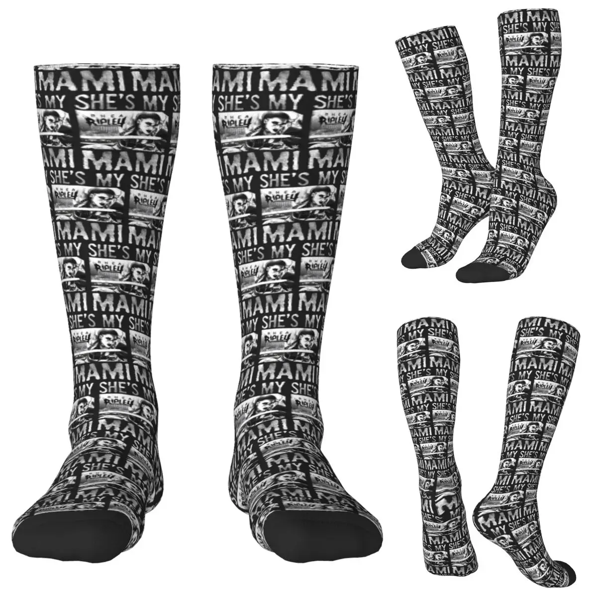 She Is My Mami! Rhea Ripley Bootleg Wrestler Socks Harajuku Stockings All Season Long Socks Accessories for Unisex Gifts 
She Is My Mami! Rhea Ripley Bootleg Wrestler Socks Harajuku Stockings All Season Long Socks Accessories for Unisex Gifts