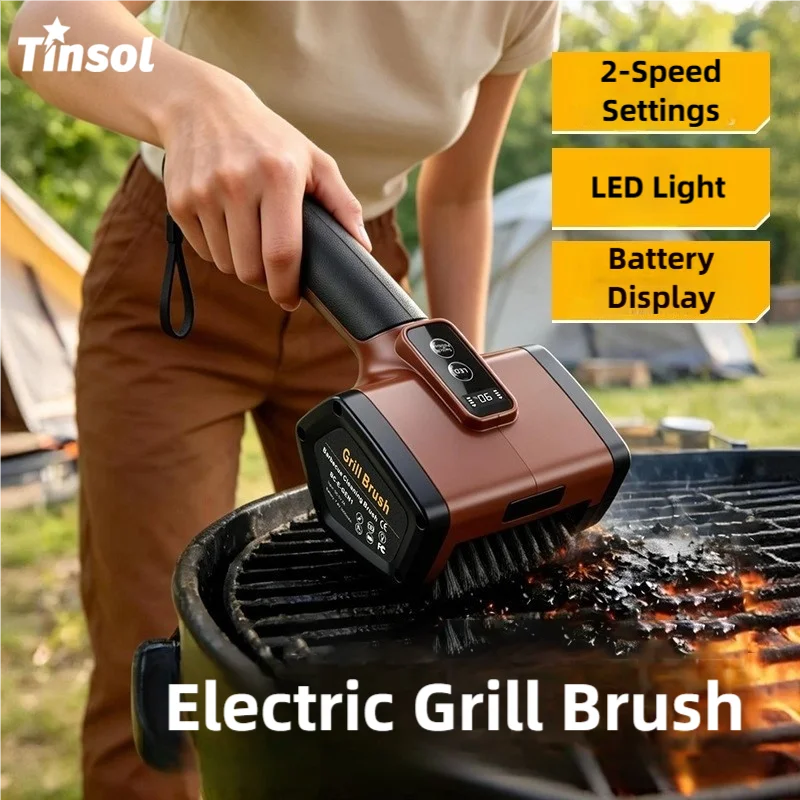 TINSOL Electric BBQ Cleaning Brush, 3000mAh Battery, 304 Stainless Steel Roller, Suitable for Camping Outdoor BBQ Cleaning
TINSOL Electric BBQ Cleaning Brush, 3000mAh Battery, 304 Stainless Steel Roller, Suitable for Camping Outdoor BBQ Cleaning