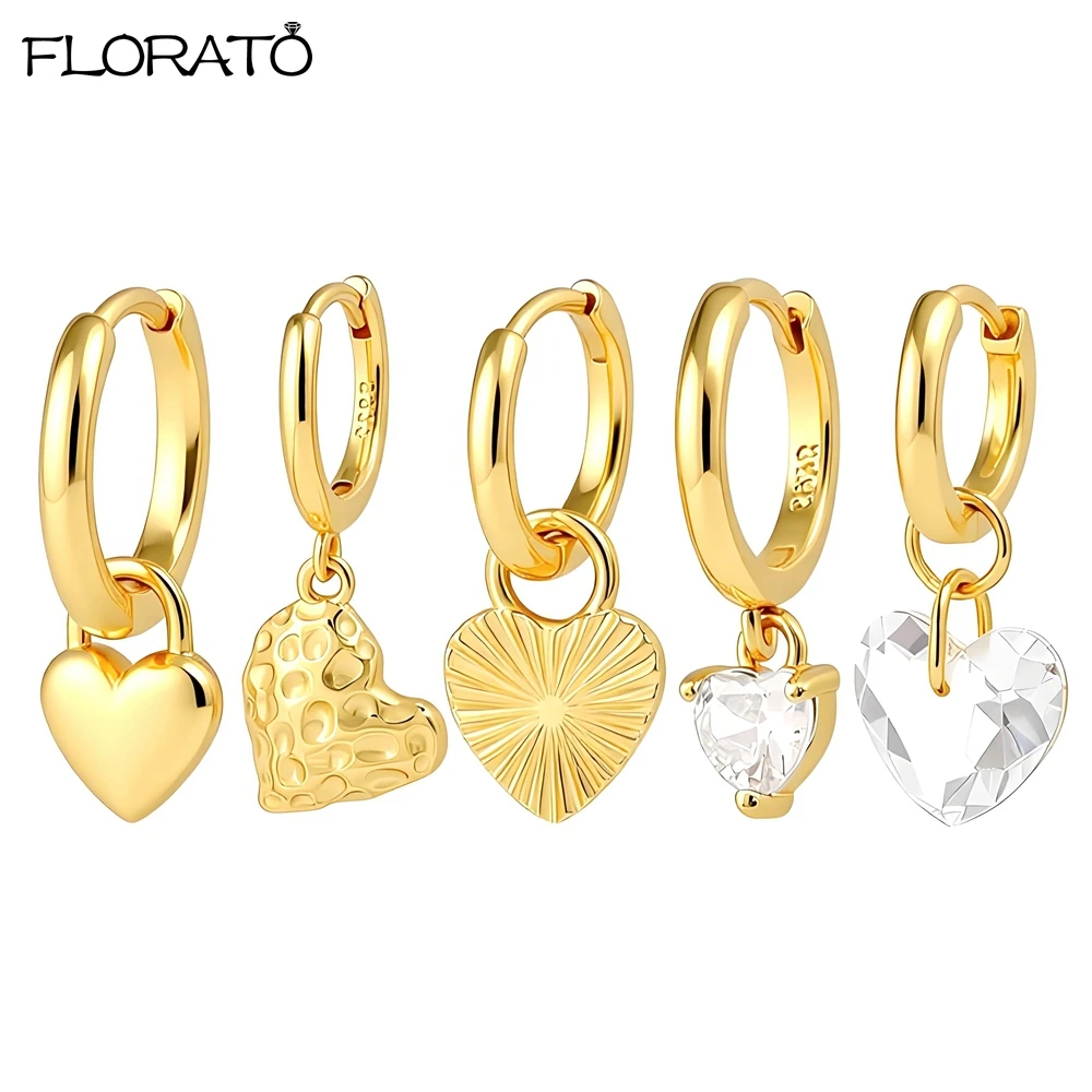 925 Silver Needle Simple Design Classic Love Heart Drop Earrings for Women Fashion Gold Color Ear Cuff Piercing Dangle Earring
925 Silver Needle Simple Design Classic Love Heart Drop Earrings for Women Fashion Gold Color Ear Cuff Piercing Dangle Earring