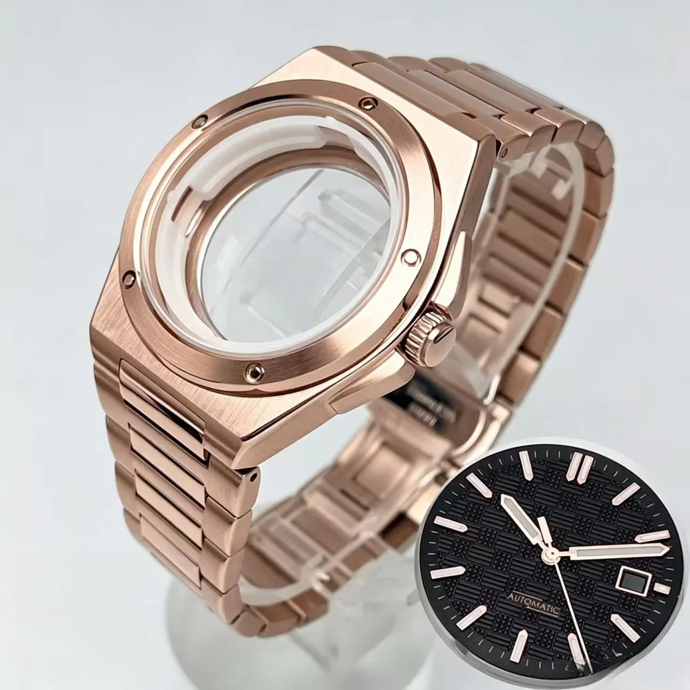 The new 40mm waterproof watch case, with an engineer-style design, is compatible with the MIYOTA 8215/ST1612 movement.
The new 40mm waterproof watch case, with an engineer-style design, is compatible with the MIYOTA 8215/ST1612 movement.