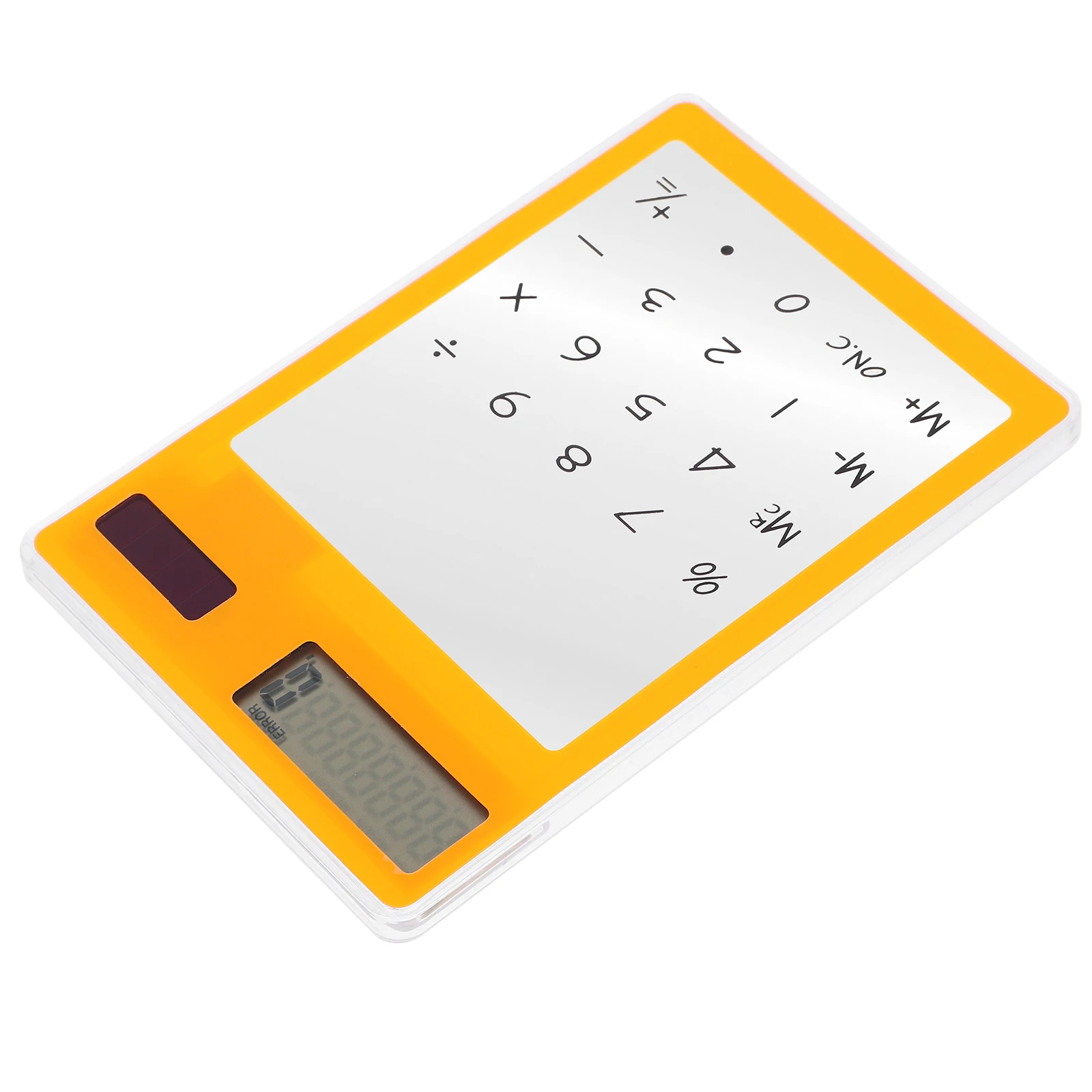 Touch Screen Calculator Mini Portable Solar Powered 8 Digits Transparent Panel Students Home Office Automatic On Off Calculator
Touch Screen Calculator Mini Portable Solar Powered 8 Digits Transparent Panel Students Home Office Automatic On Off Calculator