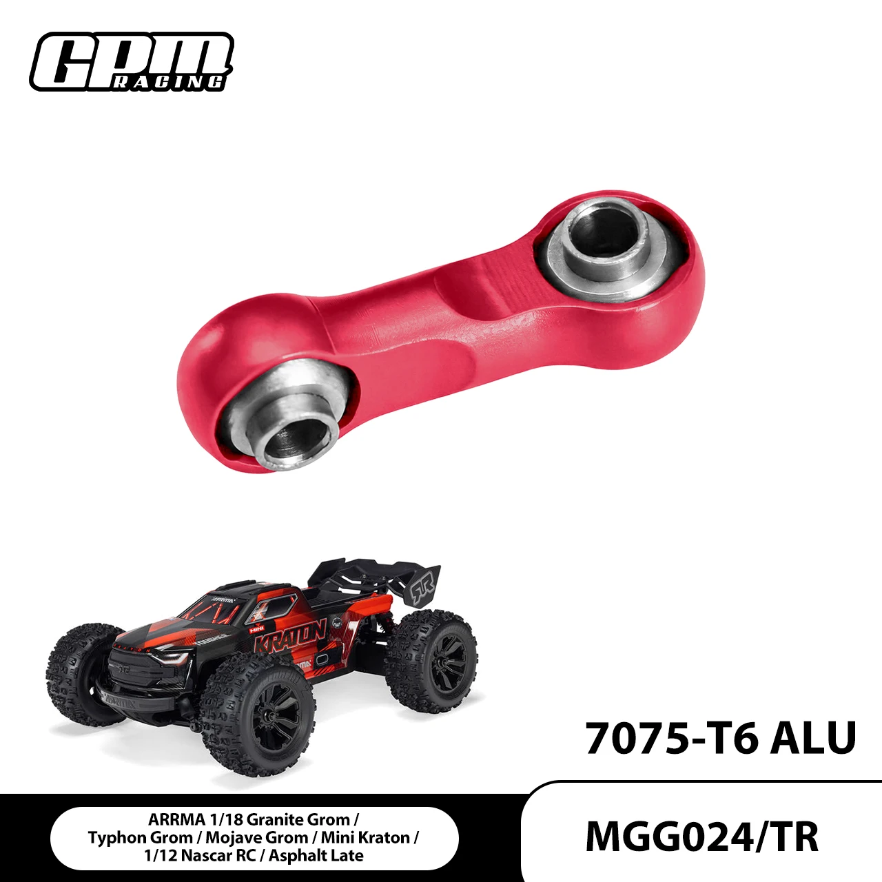 GPM 7075 Alloy Steering Drag Link ARRMA 1/18 Granite Typhon Mojave Grom Nascar ARA2102
GPM 7075 Alloy Steering Drag Link ARRMA 1/18 Granite Typhon Mojave Grom Nascar ARA2102