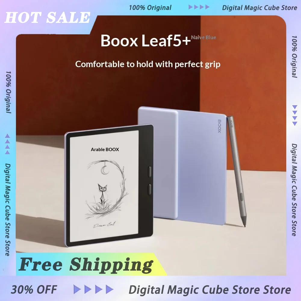 BOOX Leaf5 Plus E-Ink Screen E-book 7 Inch Intelligent Ink Screen E-book Reader 64G Handwriting Light Blue E-book Reader Gifts
BOOX Leaf5 Plus E-Ink Screen E-book 7 Inch Intelligent Ink Screen E-book Reader 64G Handwriting Light Blue E-book Reader Gifts