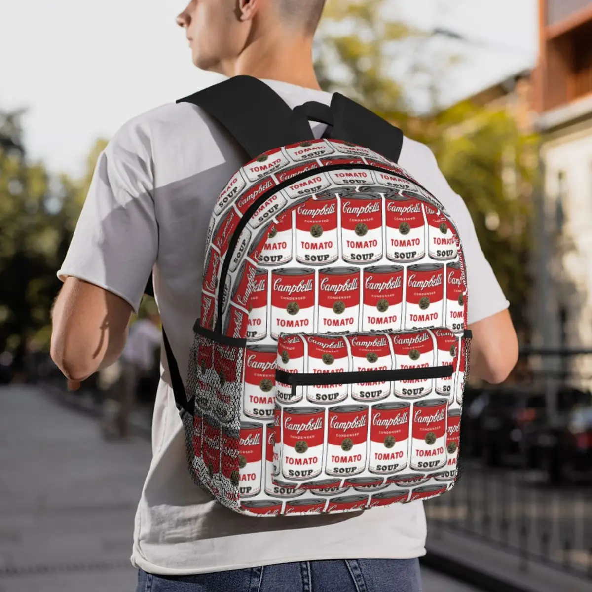Vintage Campbell's Tomato Soup Backpack Daypack Large Capacity Children BookBag School Bag Shoulder Bags for Men Women
Vintage Campbell's Tomato Soup Backpack Daypack Large Capacity Children BookBag School Bag Shoulder Bags for Men Women