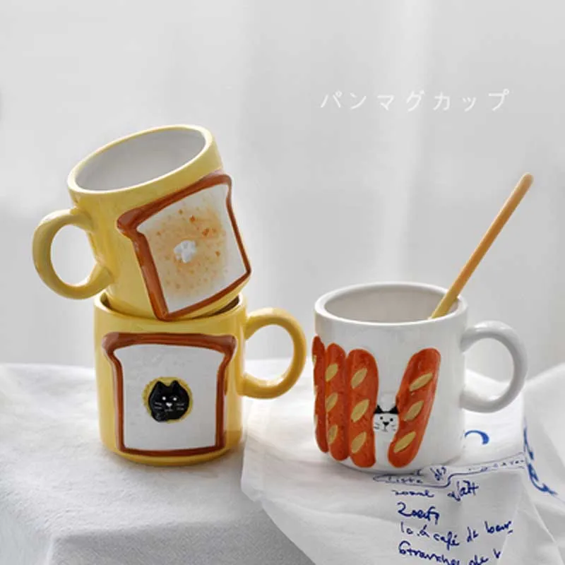 Mug Niche Relief Ceramics Gift Coffee Milk Cup Coffee Mugs Термокружка Taza Copo Termico Toast Cat Office Water Cup Tazas De Caf
Mug Niche Relief Ceramics Gift Coffee Milk Cup Coffee Mugs Термокружка Taza Copo Termico Toast Cat Office Water Cup Tazas De Caf