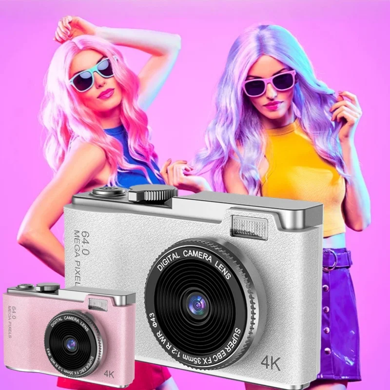 1pc digital camera CCD retro student children's camera taking photos videos 4K HD Small portable travel camera birthday gift
1pc digital camera CCD retro student children's camera taking photos videos 4K HD Small portable travel camera birthday gift