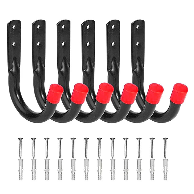 Heavy Duty Garage Hooks For Hanging, 6Pcs Garage Storage Hooks For Extension Cord Tool With Wall Anchors And Screws
Heavy Duty Garage Hooks For Hanging, 6Pcs Garage Storage Hooks For Extension Cord Tool With Wall Anchors And Screws