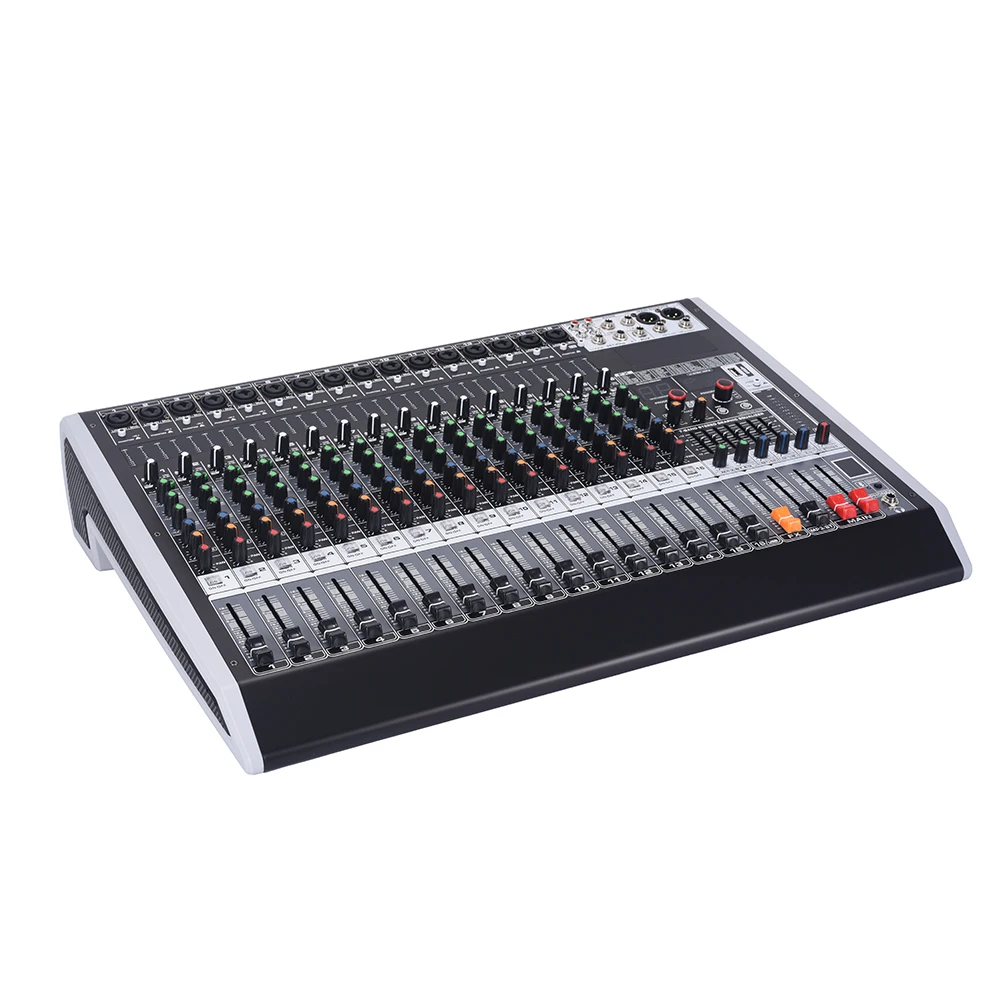 16 Channel Professional USB Audio Mixer With Sound Card For Live Show Broadcast Street Performances
16 Channel Professional USB Audio Mixer With Sound Card For Live Show Broadcast Street Performances
