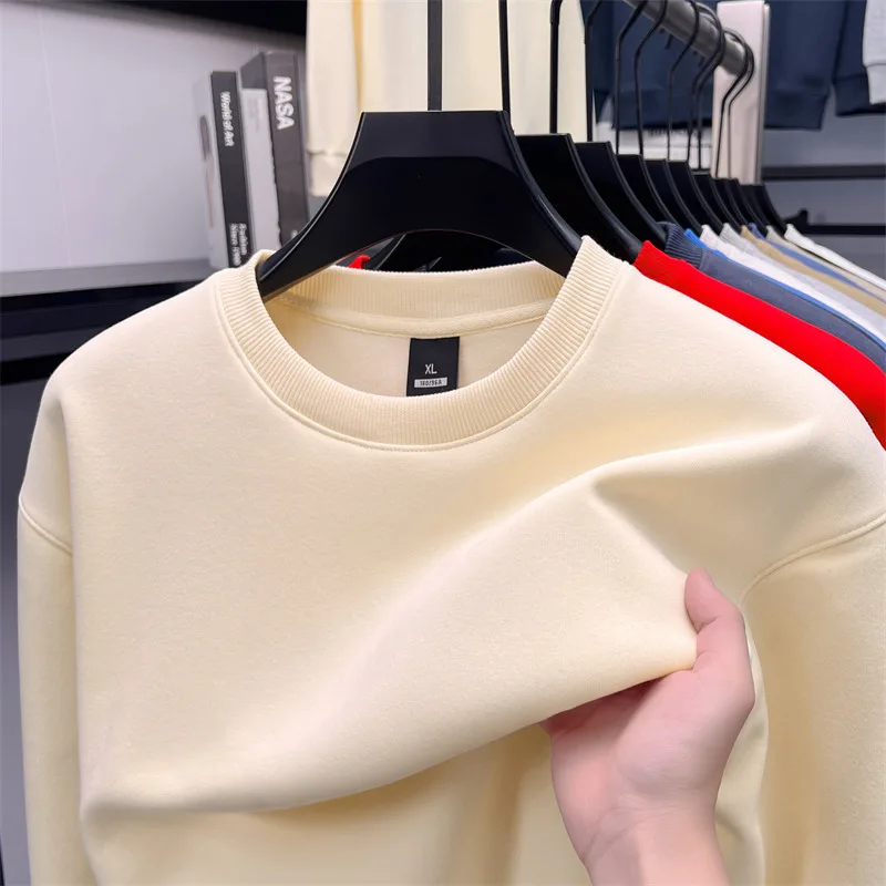 2025 Long Sleeved Hoodie Men's Solid Color Casual Youth Cotton Plus Size Embroidered T-shirt
2025 Long Sleeved Hoodie Men's Solid Color Casual Youth Cotton Plus Size Embroidered T-shirt