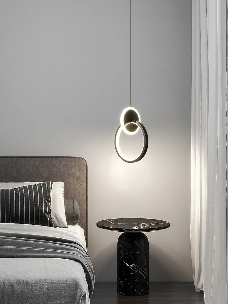 Bedside bedroom pendant lamp, modern simple new long single head pendant lamp, luxury wall lamp, used for TV background
Bedside bedroom pendant lamp, modern simple new long single head pendant lamp, luxury wall lamp, used for TV background