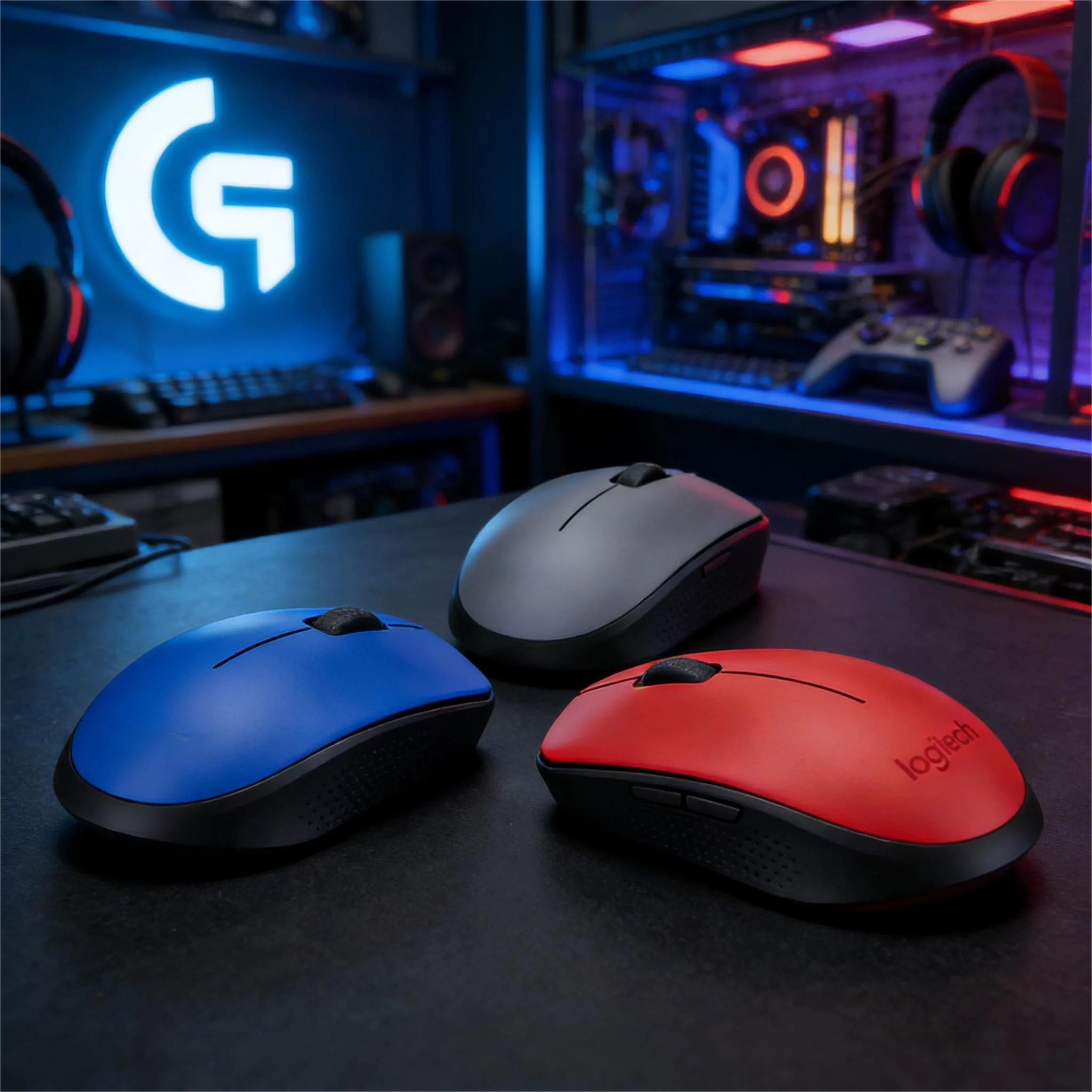 Logitech M170 Wireless Mouse, Portable Comfort Design, USB Receiver, Ideal for Office, Gaming, Desktop and Laptop Use