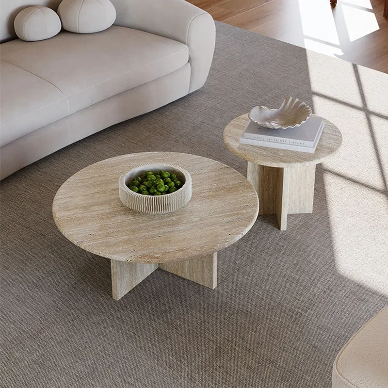 #Nordic Minimalist Modern Round Shape Side Table Beige Natural Travertine Coffee Table for Living Room Luxury
#Nordic Minimalist Modern Round Shape Side Table Beige Natural Travertine Coffee Table for Living Room Luxury