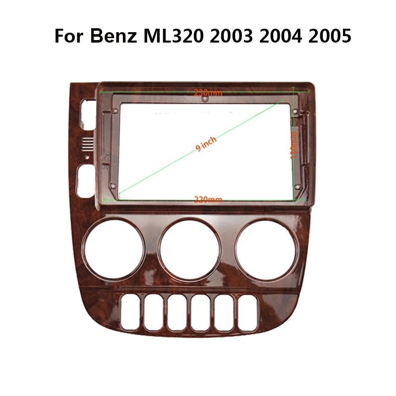 9 Inch Car Radio Fascia For Mercedes Menz ML320 2003 2004 2005 Video Audio Player Dash Panel Frame Mount Kit
9 Inch Car Radio Fascia For Mercedes Menz ML320 2003 2004 2005 Video Audio Player Dash Panel Frame Mount Kit