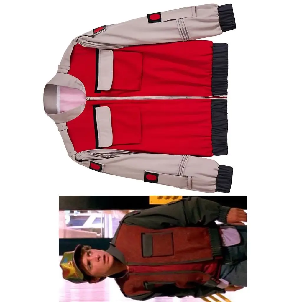 Marty McFly Cosplay Jacket Movie Back to the Future Costume For Men Fancy Uniform Coat Halloween Carnival Party Streetwear
Marty McFly Cosplay Jacket Movie Back to the Future Costume For Men Fancy Uniform Coat Halloween Carnival Party Streetwear