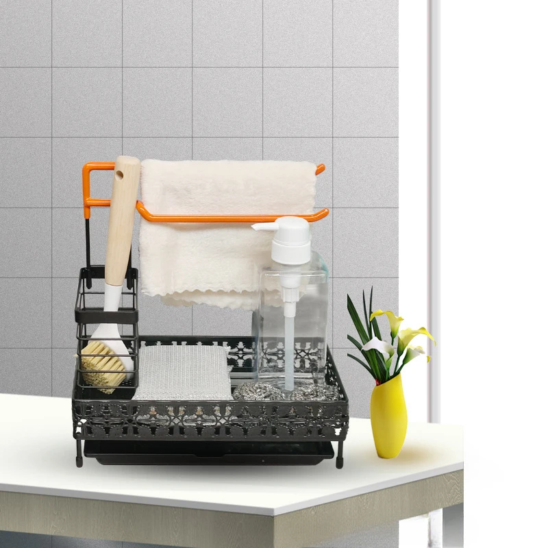 Lace Sponge Drainer Rack Multi-Compartment Organizer, Portable Easy Access for Kitchen
Lace Sponge Drainer Rack Multi-Compartment Organizer, Portable Easy Access for Kitchen