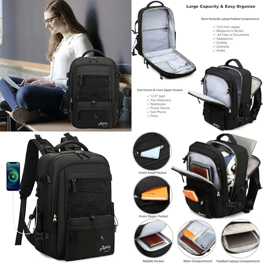 Travel Backpack for Women Men Laptop Backpacks with USB Port Carry on Bag Airline Approved Large College School Bookbags Waterp
Travel Backpack for Women Men Laptop Backpacks with USB Port Carry on Bag Airline Approved Large College School Bookbags Waterp