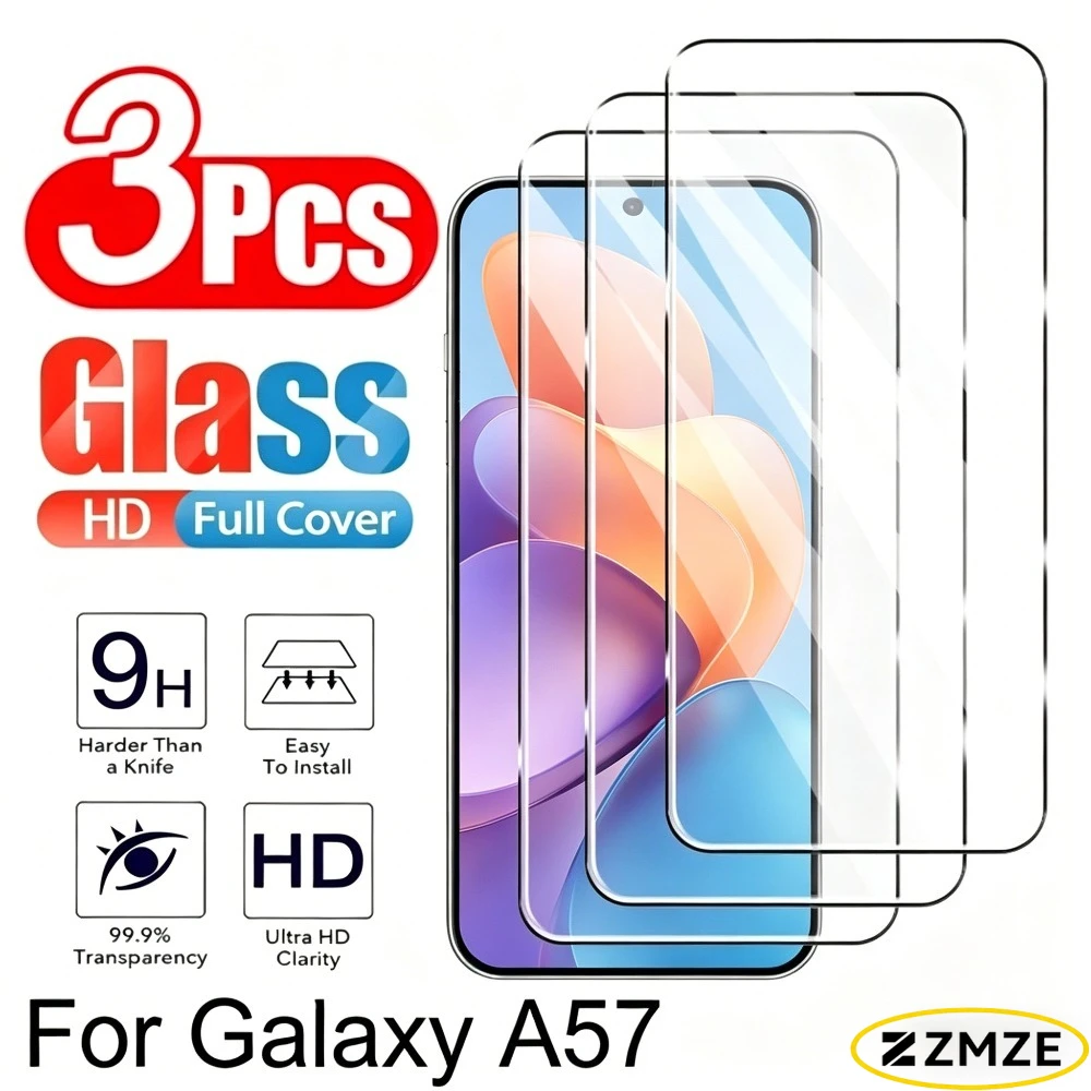 3Pcs Ultra Clear Tempered Glass for Galaxy A57 A56 A55 A37 A36 A35 A33 A26 A25 A17 A16 A15 A07 A06 Anti-Scratch Screen Protector
3Pcs Ultra Clear Tempered Glass for Galaxy A57 A56 A55 A37 A36 A35 A33 A26 A25 A17 A16 A15 A07 A06 Anti-Scratch Screen Protector