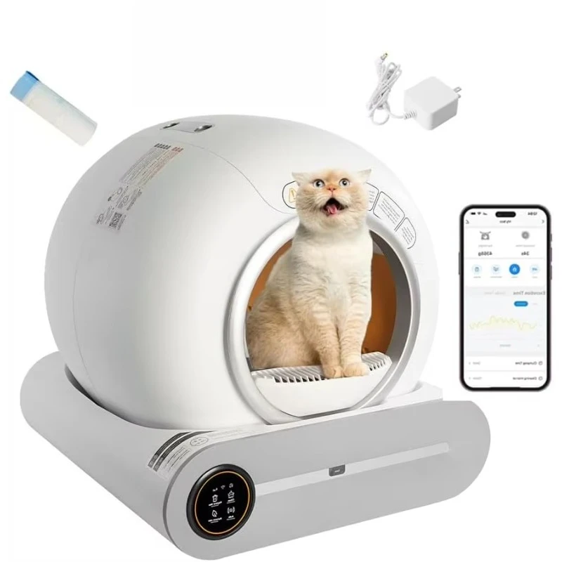 Closed Auto Clean Automatic Intelligent Electric Big Cat Litter Box Enclosure for Large Cats Self Cleaning Wifi,Smart Litter Box
Closed Auto Clean Automatic Intelligent Electric Big Cat Litter Box Enclosure for Large Cats Self Cleaning Wifi,Smart Litter Box