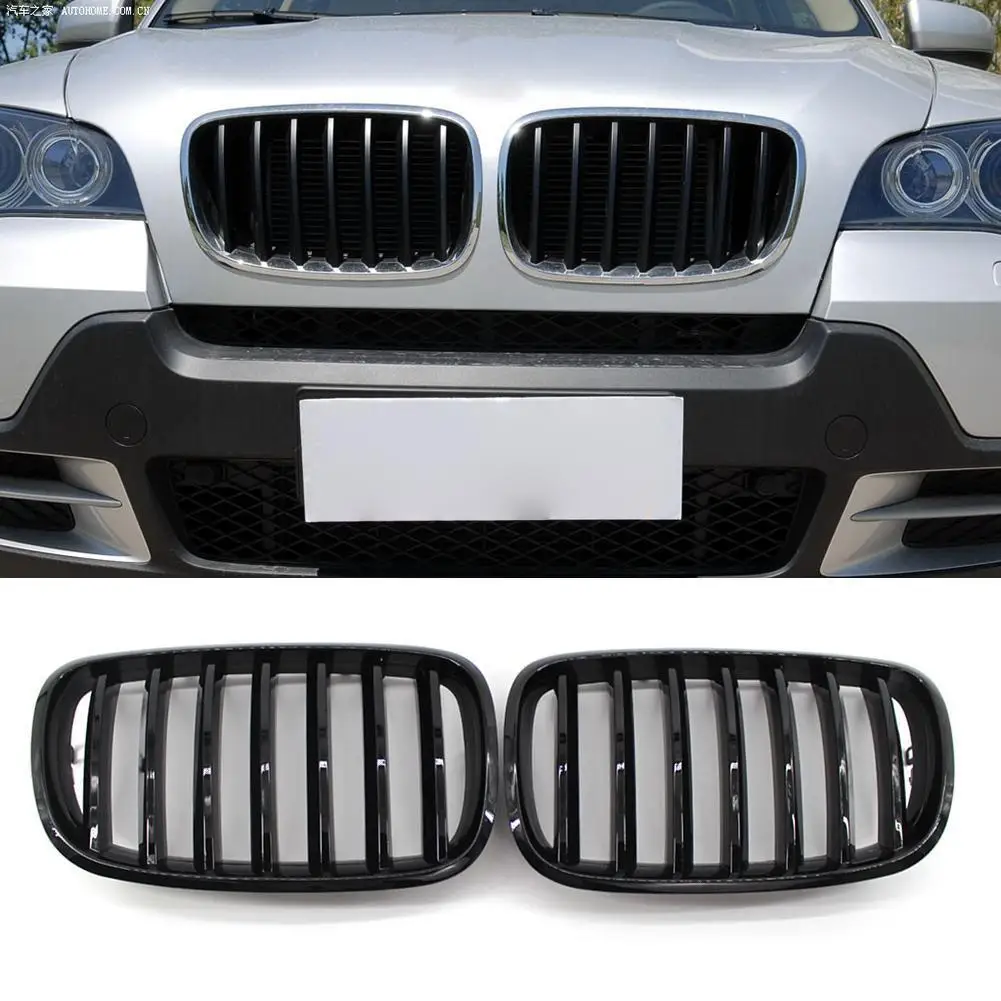 1 Pair Front Bumper Racing Grille Gloss Black Kidney Racing Grills for BMW X5 E70 X6 E71 2007-2013 Car Accessories
1 Pair Front Bumper Racing Grille Gloss Black Kidney Racing Grills for BMW X5 E70 X6 E71 2007-2013 Car Accessories