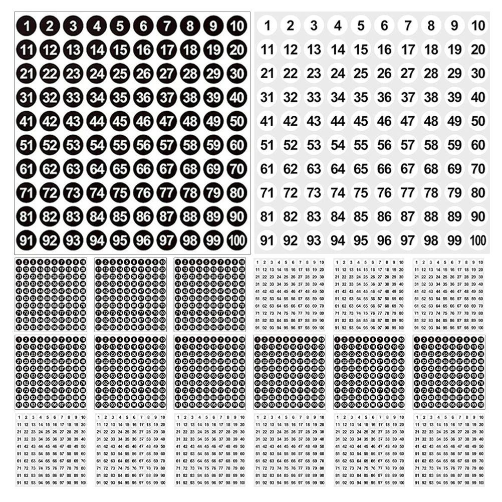 5000pcs Numbered Stickers Waterproof Consecutive Round Labels 1-100 Colorful Self-Adhesive Dot For School Office Inventory Vinyl
5000pcs Numbered Stickers Waterproof Consecutive Round Labels 1-100 Colorful Self-Adhesive Dot For School Office Inventory Vinyl