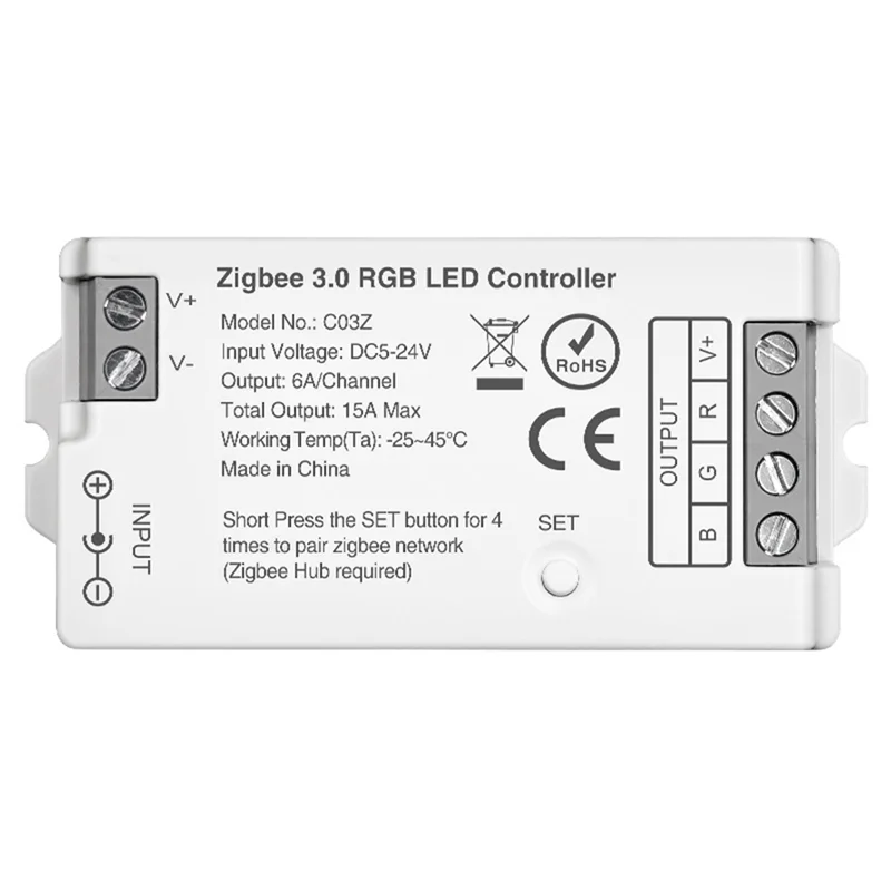 Контроллер ABLN-Tuya Zigbee 3.0 TUYA Smart Life APP Control Диммер Контроллер световой ленты
Контроллер ABLN-Tuya Zigbee 3.0 TUYA Smart Life APP Control Диммер Контроллер световой ленты