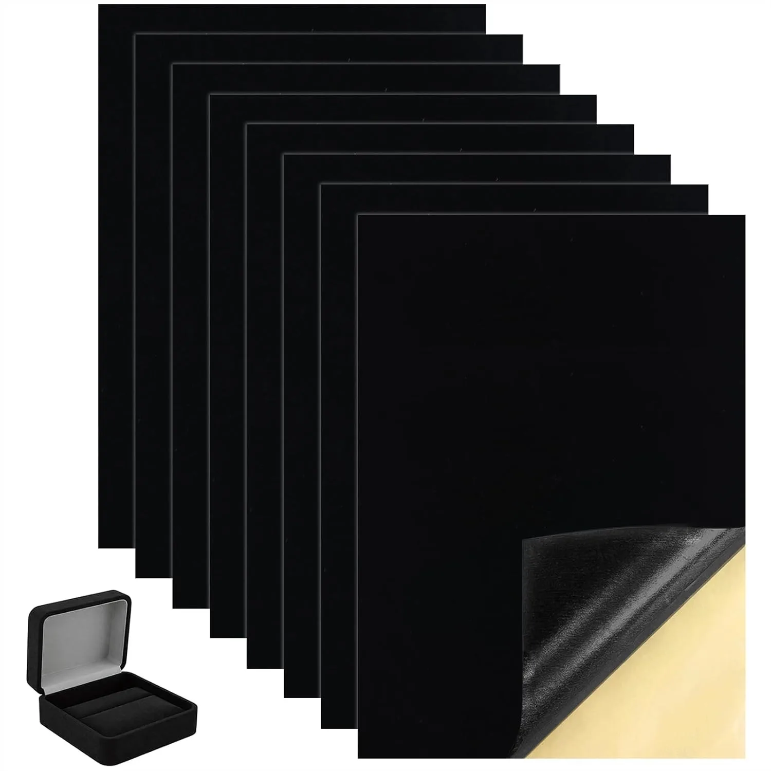 8 Pack Self Adhesive Felt Sheets 8.27x11.8 Inches Black Sticky Back Felt Fabric Squares for Jewelry Box Liner DIY Crafts Arts and Home Decor
8 Pack Self Adhesive Felt Sheets 8.27x11.8 Inches Black Sticky Back Felt Fabric Squares for Jewelry Box Liner DIY Crafts Arts and Home Decor