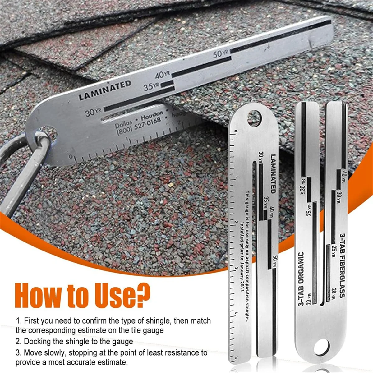 PA-3Pcs Shingle Gauge, 4/09 Shingle Gauge Roof Pitch Gauge with Carabiner Roofing Gauge for Measuring Analyzeing
PA-3Pcs Shingle Gauge, 4/09 Shingle Gauge Roof Pitch Gauge with Carabiner Roofing Gauge for Measuring Analyzeing