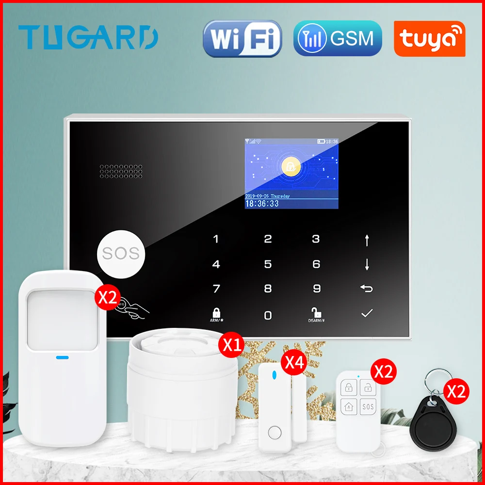Высококачественная GSM Wi-Fi охранная система с беспроводной системой домашней сигнализации 2G для защиты умного дома 
Высококачественная GSM Wi-Fi охранная система с беспроводной системой домашней сигнализации 2G для защиты умного дома