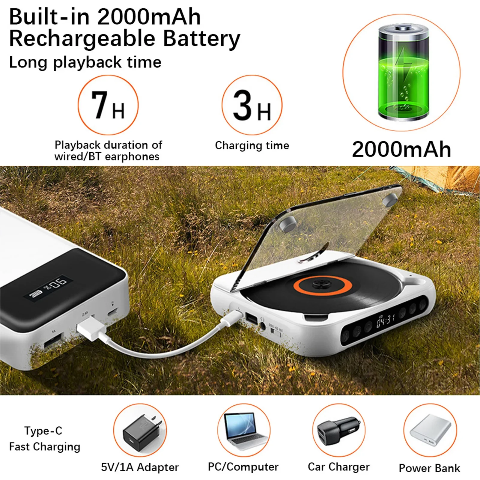 Портативный музыкальный проигрыватель D Player с Bluetooth, функцией CD-плеера, пылезащитным чехлом, повтором A-B, таймером, пультом дистанционного управления и внешней функцией воспроизведения
Портативный музыкальный проигрыватель D Player с Bluetooth, функцией CD-плеера, пылезащитным чехлом, повтором A-B, таймером, пультом дистанционного управления и внешней функцией воспроизведения