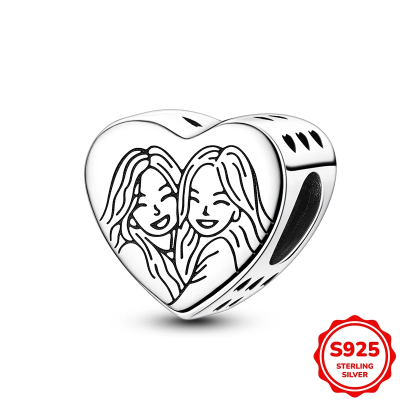 Best Friend Affection Pattern Heart Shaped Charm Beads Fits 3mm Bracelet Bangle Necklace For Women Luxury DIY Jewelry Making Hot
Best Friend Affection Pattern Heart Shaped Charm Beads Fits 3mm Bracelet Bangle Necklace For Women Luxury DIY Jewelry Making Hot