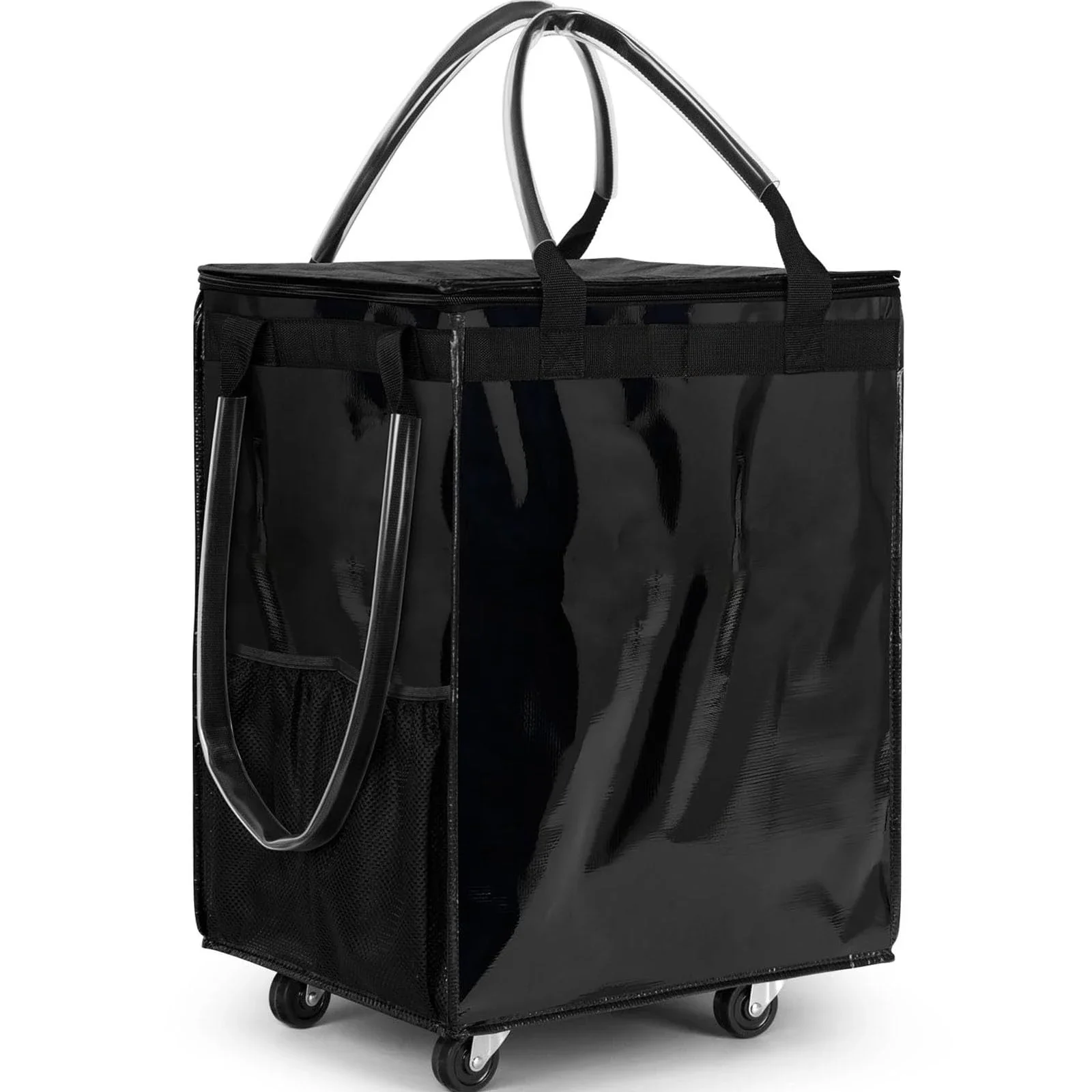1PC Foldable Wheeled Shopping Bag Large Capacity Rolling Organizer Reusable Zipper Bag for Daily Shopping Storage
1PC Foldable Wheeled Shopping Bag Large Capacity Rolling Organizer Reusable Zipper Bag for Daily Shopping Storage