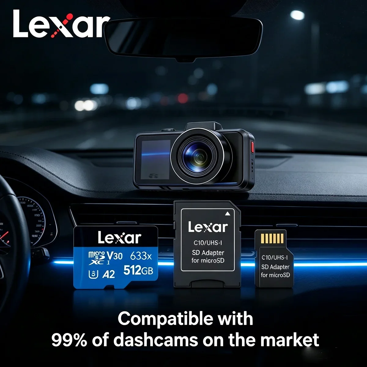 Lexar (633x) TF MicroSD Memory Card Class 10 U1 V10 A1 High-Speed Flash Card 100MB/s Read Speed Long-Lasting Stability
Lexar (633x) TF MicroSD Memory Card Class 10 U1 V10 A1 High-Speed Flash Card 100MB/s Read Speed Long-Lasting Stability