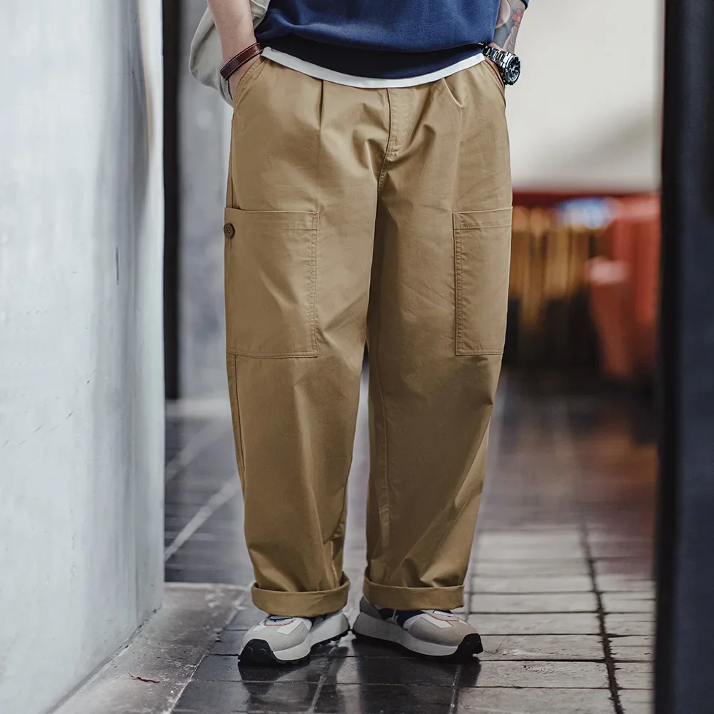 Maden Cityboy Loose Straight Multi-pocket Silhouette Casual Pants Tapered Wide Leg Solid Pants for Men's Streetwear Trousers
Maden Cityboy Loose Straight Multi-pocket Silhouette Casual Pants Tapered Wide Leg Solid Pants for Men's Streetwear Trousers