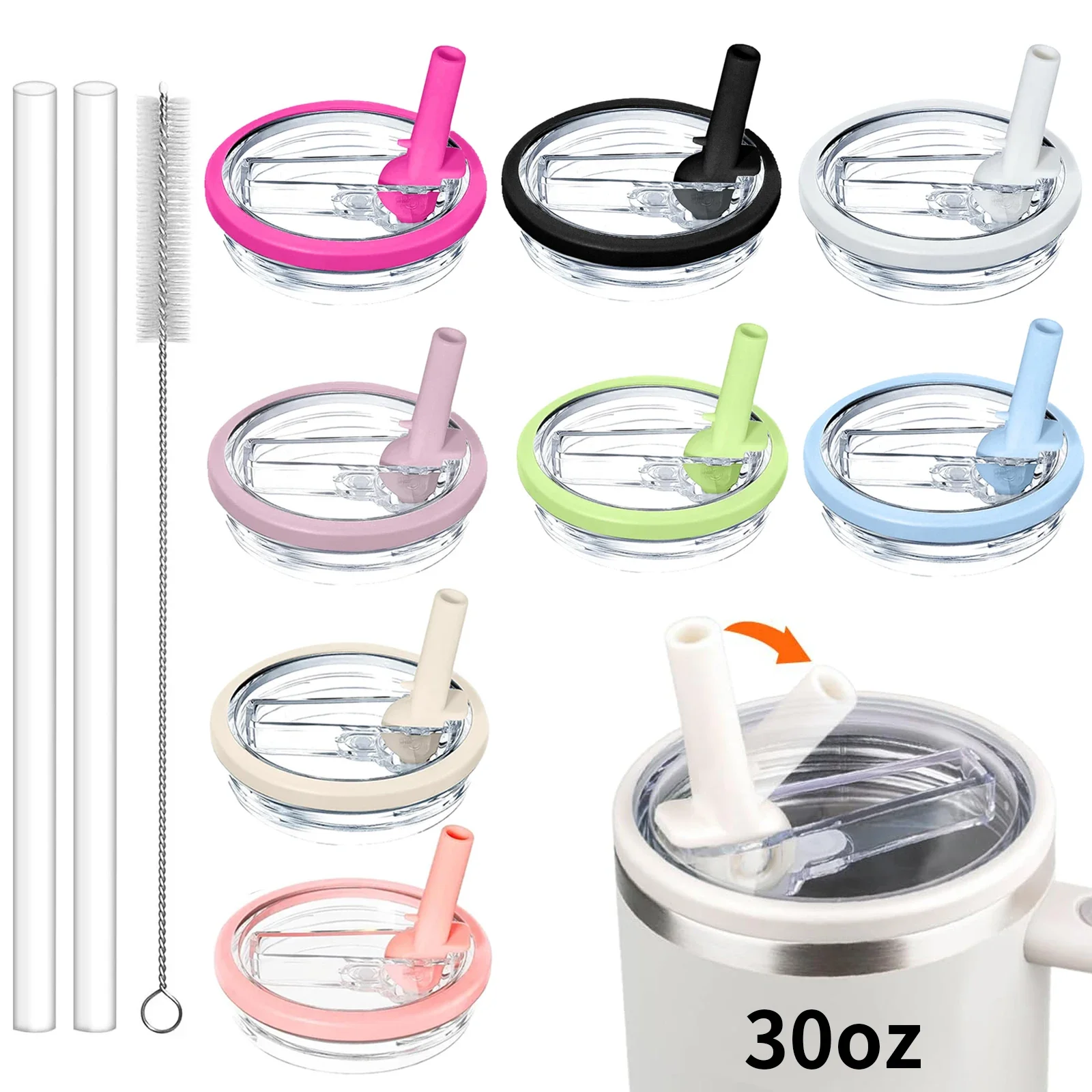 30oz Tumbler Detachable Flip Straw Lid Replacement Fit for Stanley Cup,No Spill Flip Top for Stanley Cup Accessorie
30oz Tumbler Detachable Flip Straw Lid Replacement Fit for Stanley Cup,No Spill Flip Top for Stanley Cup Accessorie