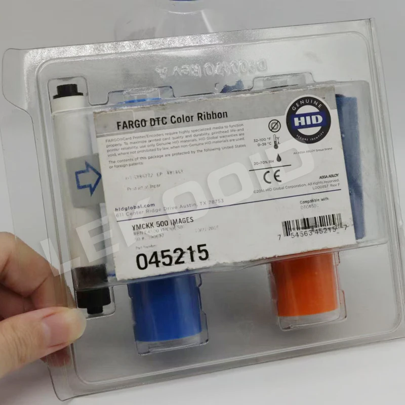 hid Fargo 045215 YMCKK Color Ribbon 500 Images for DTC 4500 4500e Card Printer
hid Fargo 045215 YMCKK Color Ribbon 500 Images for DTC 4500 4500e Card Printer