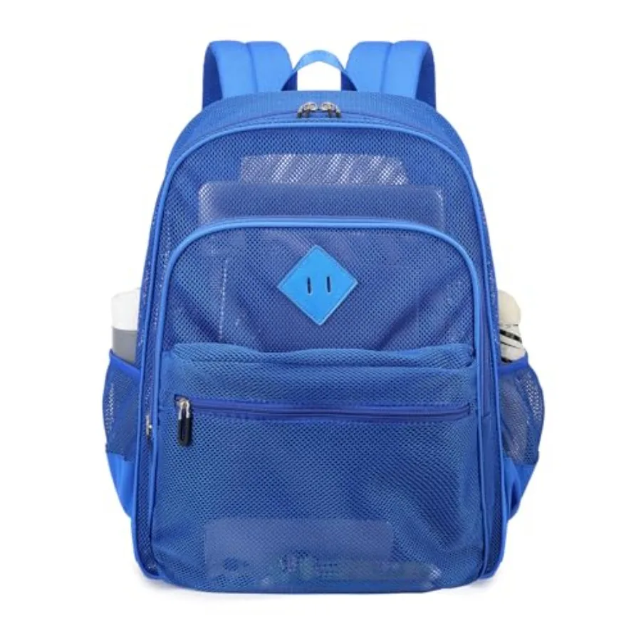 MOONBABY Mesh Backpack Heavy Duty, See Through School Backpack Transparent Bookbag for Swimming, Beach, Sports, Work, Travel
MOONBABY Mesh Backpack Heavy Duty, See Through School Backpack Transparent Bookbag for Swimming, Beach, Sports, Work, Travel